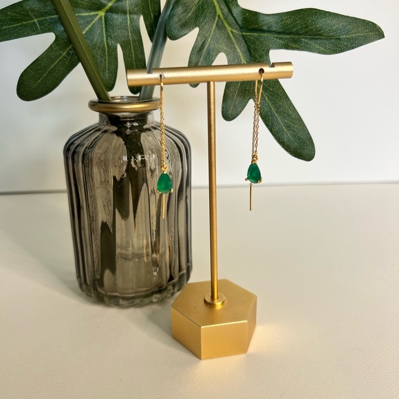 Elegant Gold Delicate Earrings - Minimalist Chic Earrings - Glam Boho Earrings - Picture 9 of 12